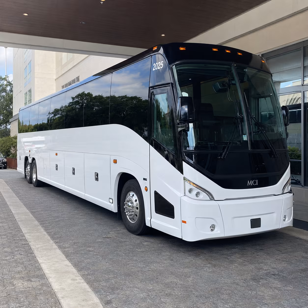 kyle charter bus rental exterior