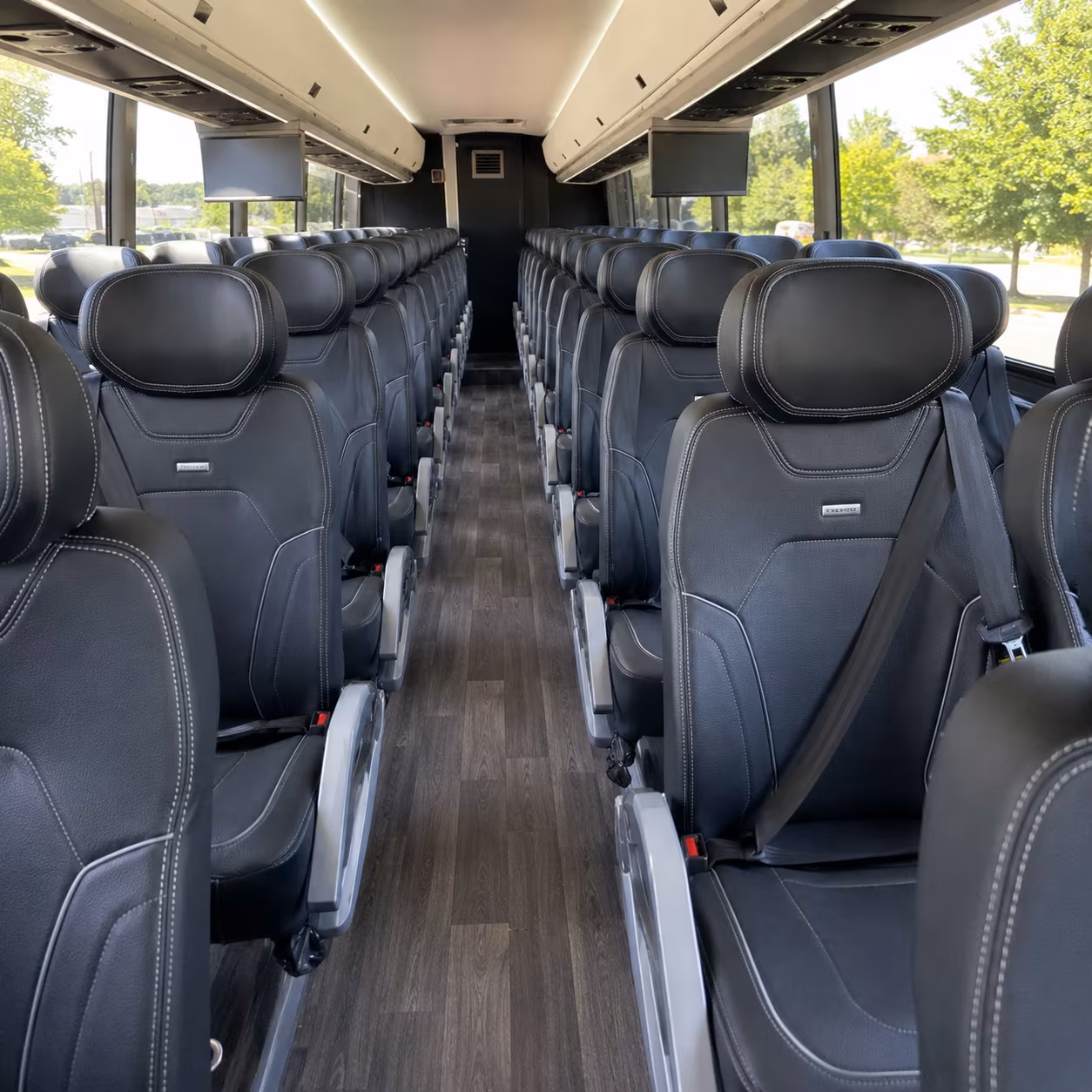 round rock charter bus rental inside